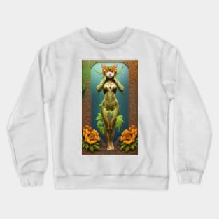 Cat Girl Vegetal Hybrid #01 Crewneck Sweatshirt